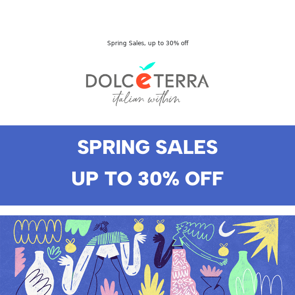 Spring Sales, up to 30% off