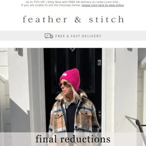 SALE...Final reductions!