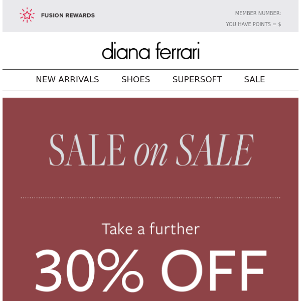 Sale on Sale | Take a Further 30% off Sale