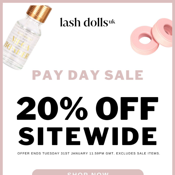 PAY DAY SALE IS HERE
