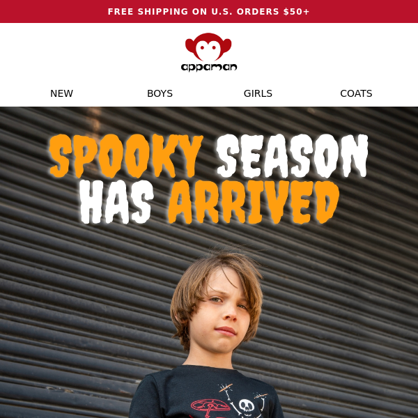 Get Ready for Halloween with Appaman's Spooky T-Shirts and Free Shipping!