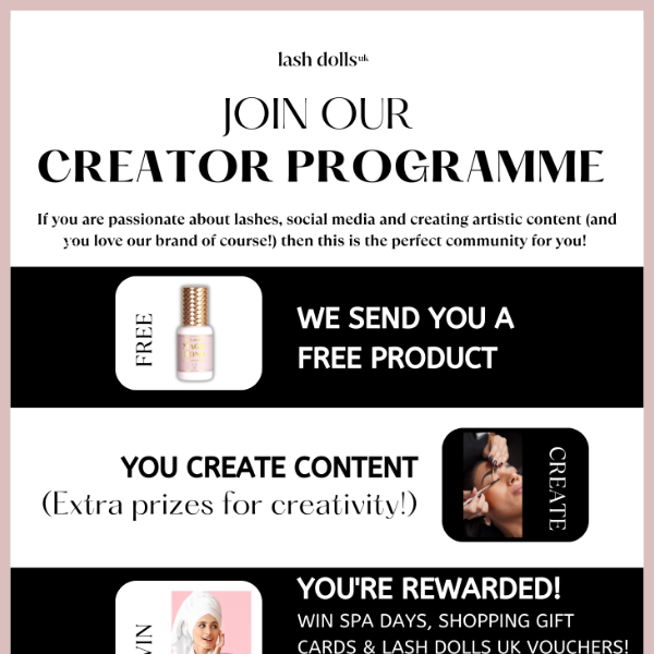 Want to join our Creator Programme? 💫