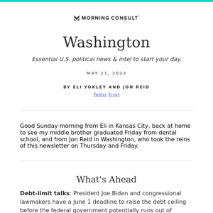 Morning Consult Washington Presented by ICBA: What's Ahead & Week in Review