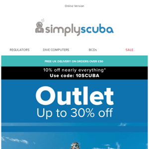 Outlet - Up to 30% off