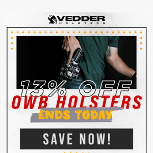 13% Off OWB Holsters Ending TODAY!