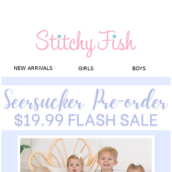 Flash Sale: Spring Seersucker Styles! 🎉