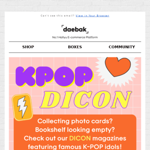 Here's Kpop best-seller this week, Daebak Box! 🎵