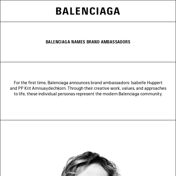 Balenciaga names brand ambassadors