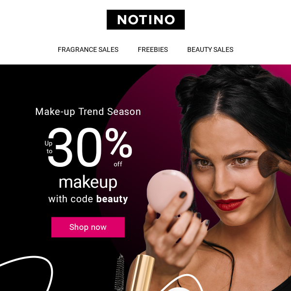 Up to 30% off all makeup. Don't miss it. - Notino