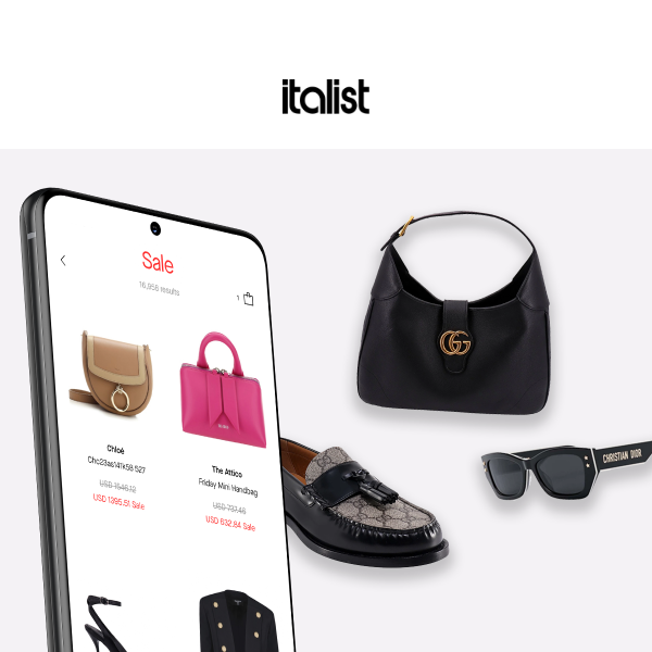 Seamless shopping on italist's app—iOS & Android