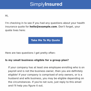 Review Your Health Insurance Quote