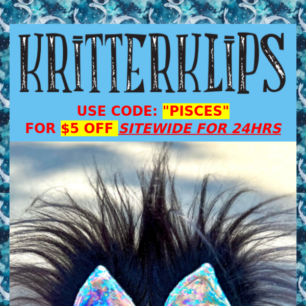 🐟Pisces Ears! + $5 OFF for 24hrs