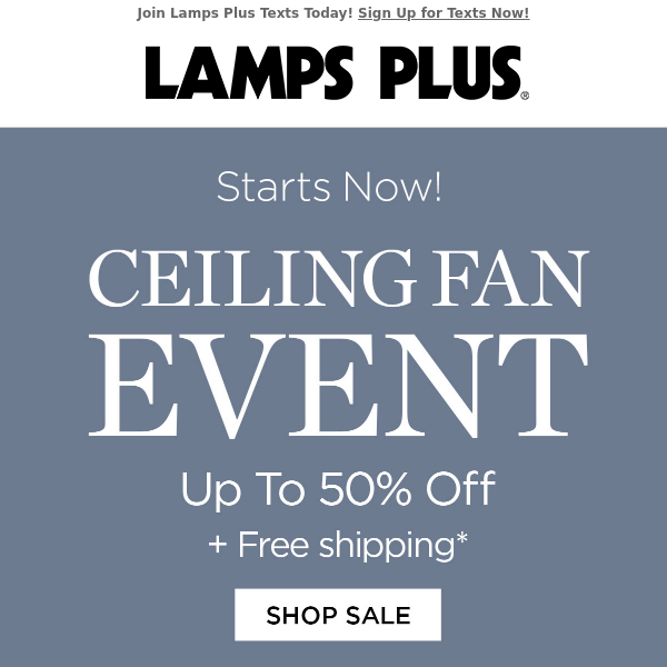 Ceiling Fan Sale - Beat the Summer Heat!