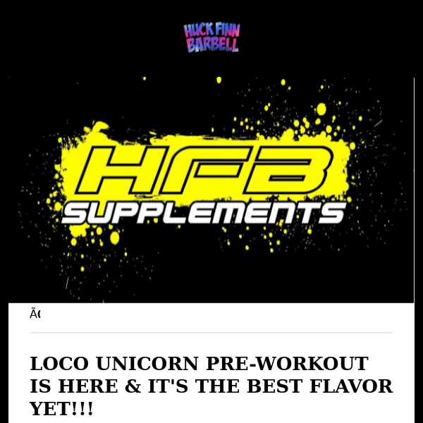 An announcement from HFB Supplements!!!