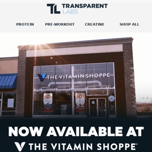 Vitality - Now In The Vitamin Shoppe