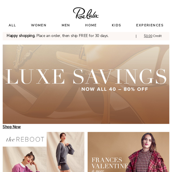 CLEARANCE CLOSET { ALL 60 – 80% Off } - Rue La La