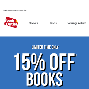 Our 15% off books sale is here 🤩