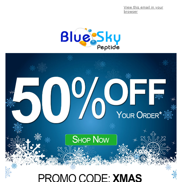 50% Off! Merry Christmas