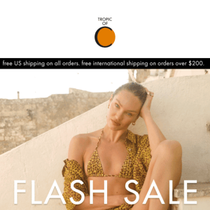 FLASH SALE 20% off select apparel & accessories