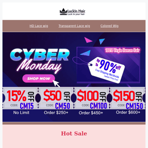 Last Day! $150 Off Cyber Monday Crazy Sale For U!!