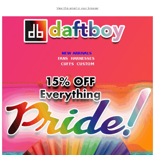 15% Off 🏳️‍🌈 + Fans On The Go!