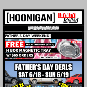 FATHER'S DAY WEEKEND DEALS
