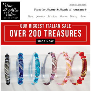 Don't Miss Our Murano Sale Treasures