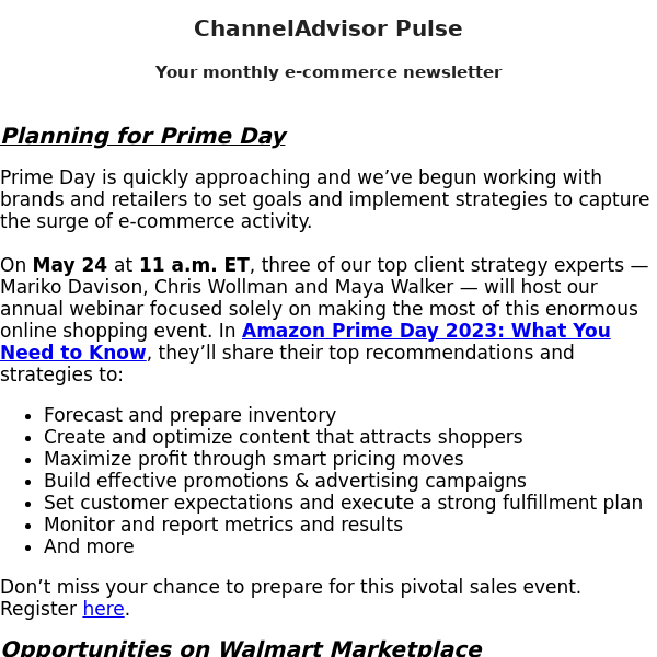 Prime Day Prep | Sell More with Walmart Marketplace | Retail Media Strategies