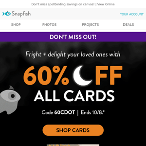 🎃 Frightful Savings: Up to 65% OFF on Snapfish Deals & More! - Snapfish US
