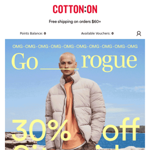 🛍️ GO ROGUE 🛍️ 30% off Sitewide​