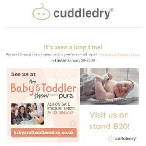 We're back at the Baby & Toddler Show 🥳