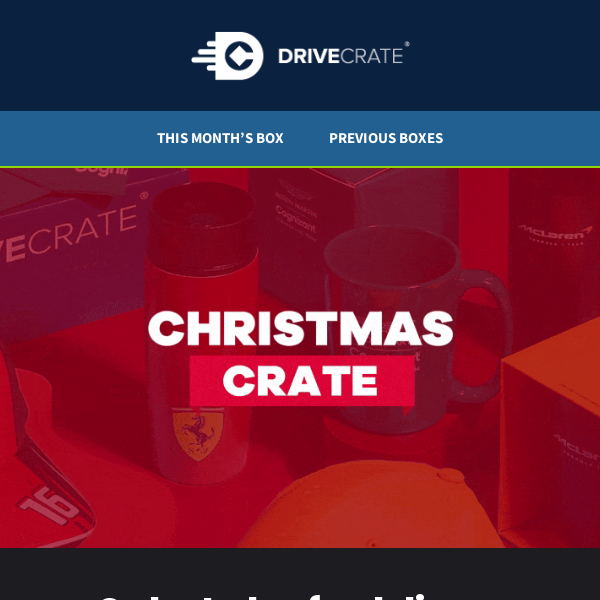 Get our one-off Christmas Crate!