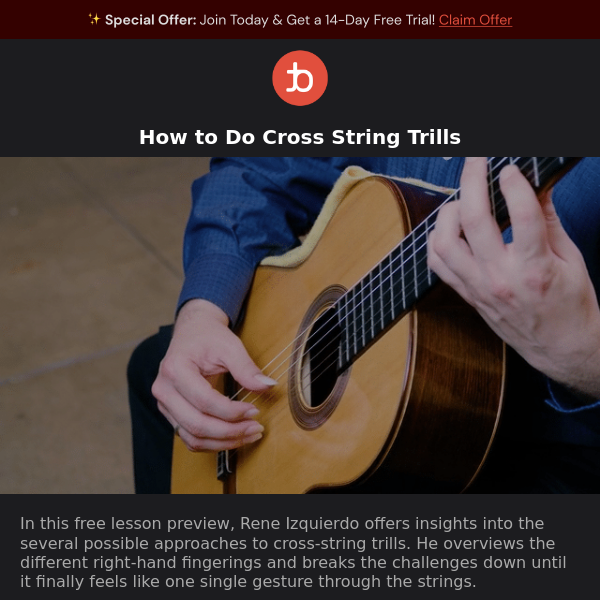 Unlock the Secret of Cross-String Trills with Rene Izquierdo 🎶