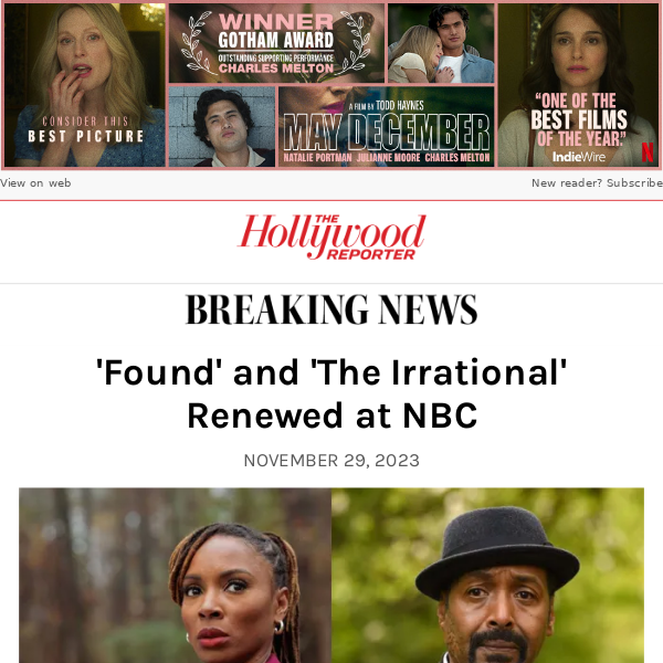 'Found' and 'The Irrational' Renewed at NBC