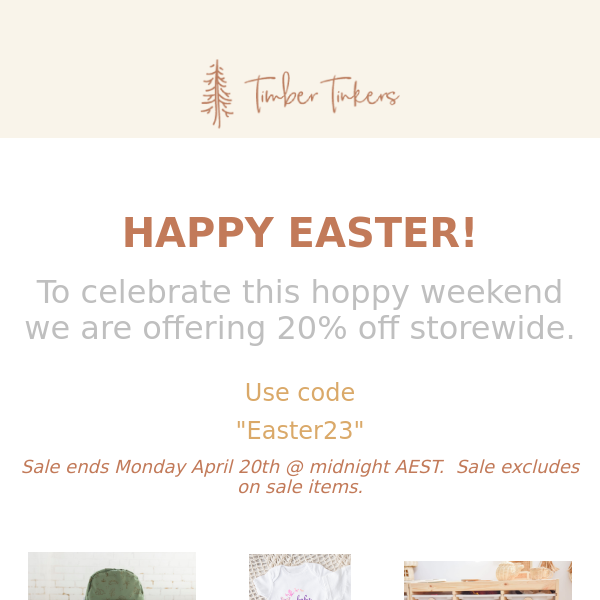 ENDS TODAY 🎉EASTER WEEKEND SALE 🎉