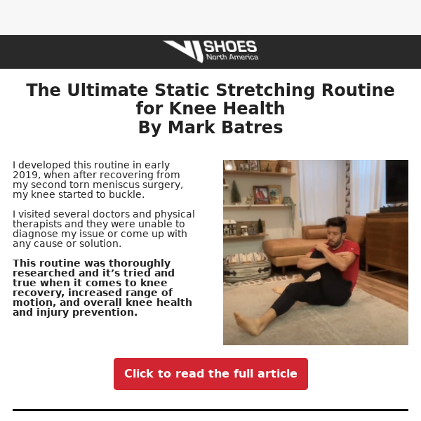 The Ultimate Static Stretching Routine for Knee Health