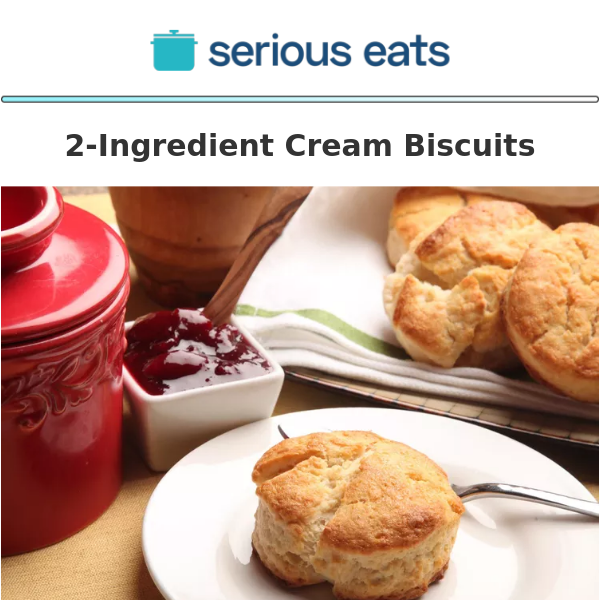 2-Ingredient Cream Biscuits