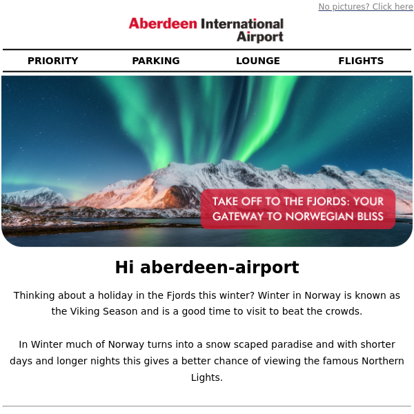 Take off to the Fjords: your gateway to Norwegian bliss Aberdeen Airport
