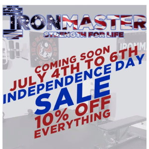 Coming Soon 🇺🇸 July 4-6, 10% Off Everything!