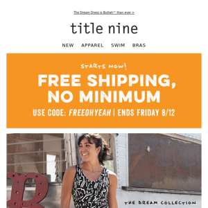 FREE SHIPPING sitewide, comin' in hot!