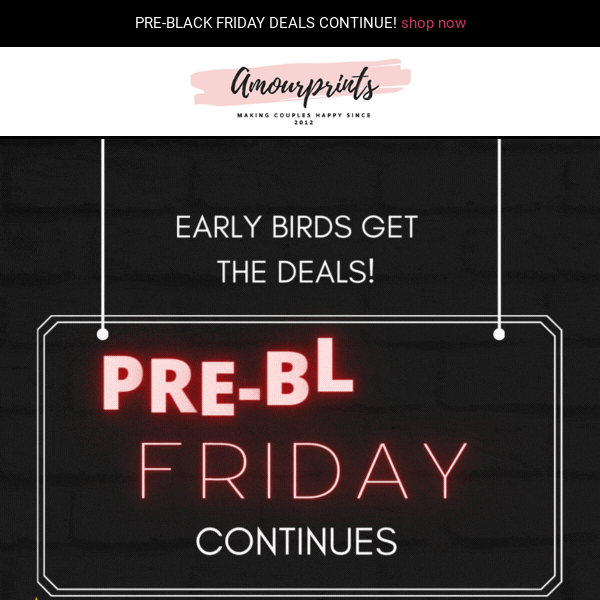 📣 Epic Savings Alert: Pre-Black Friday Continues