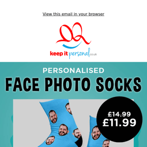 Face Photo Socks Just £11.99 📷