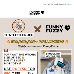 ThatLittlePuff X FunnyFuzzy🐶Give Your Furry Friend The Best Sleep This Human Dog Bed❤️