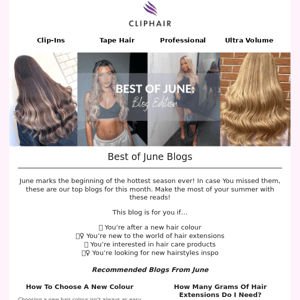 🌷Best of June: All The latest hair care and extensions tips!