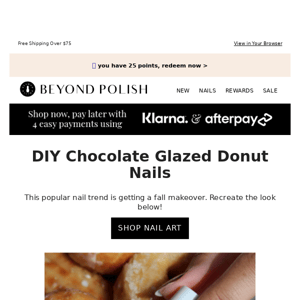 GET THE LOOK: Chocolate Glazed Donut Nails 🍫