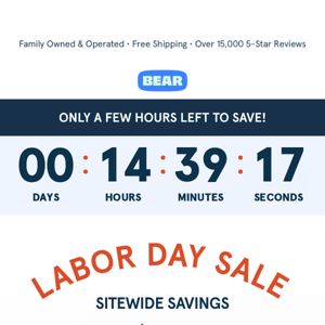 Less than 12 Hours Left to Save 35% Sitewide!
