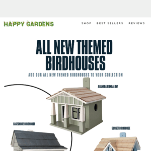 New inventory of Birdhouses in stock NOW!