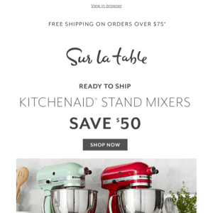 Simplify your summer with KitchenAid.