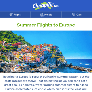 How to Get Cheaper Flights to Europe this Summer