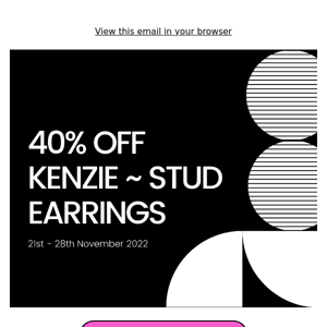 Did you hear? 40% off Kenzie ~ Stud Earrings *** ONLINE NOW ***
